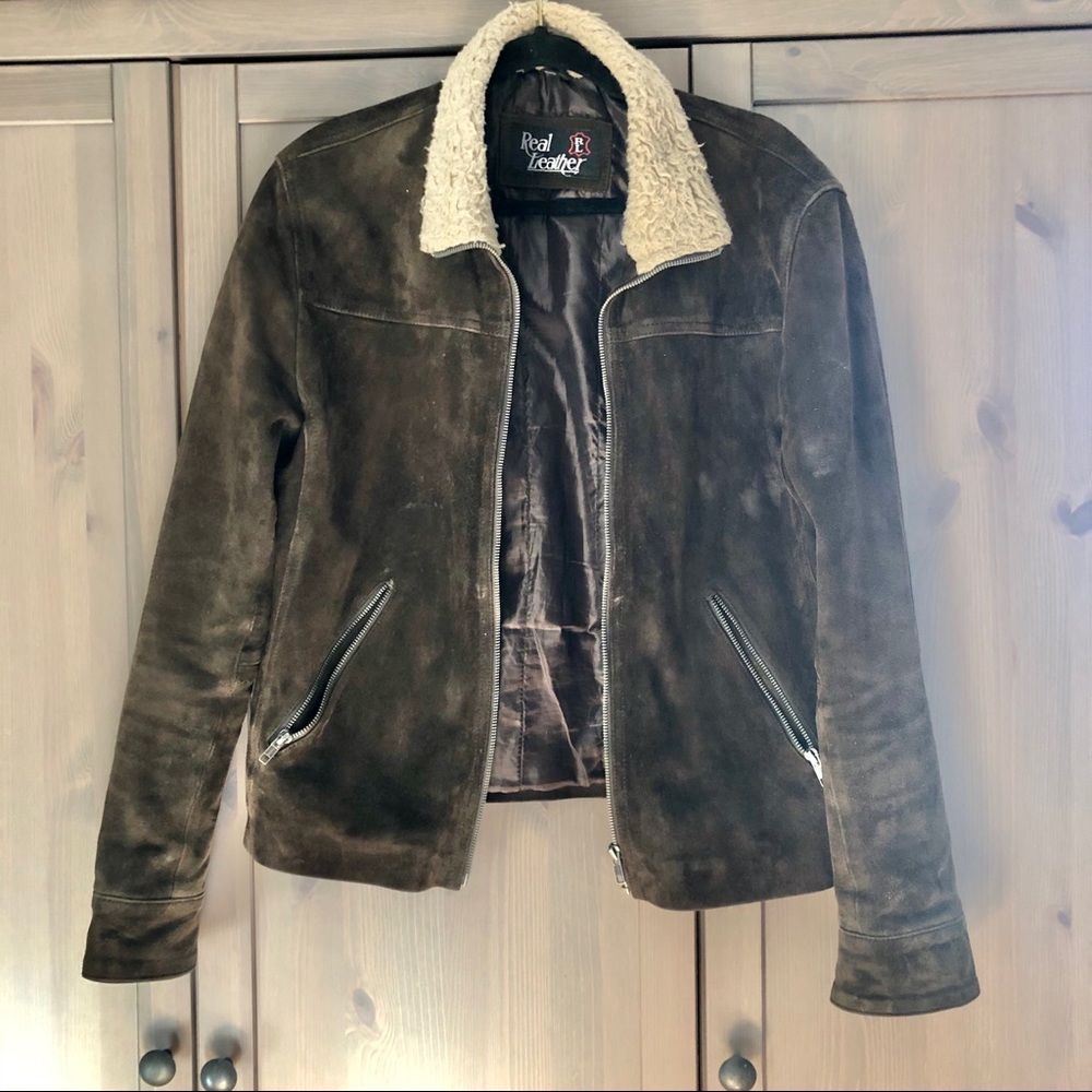 Men’s Suede Leather Jacket